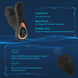 เซ็กส์ทอยแบบสอดใส่ Safiman รุ่น Telescopic Thrusting Vibrator หัวสั่นแบบ Wobbling สำหรับผู้ชาย คู่รัก ลูกปัดกลิ้งเสมือนจริง ควบคุมด้วยรีโมท กระตุ้นต่อมลูกหมาก ของเล่นผู้ใหญ่ - Product Image 6