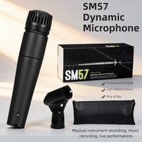 Ensemble de microphones dynamiques SM57 - Utilisation en conférence et en studio, micro filaire à réduction de bruit pour batterie