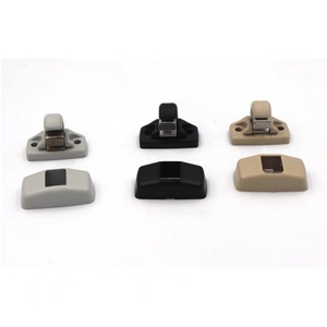 Sun Visor Clips For Vw Cars Gray Black Beige Abs Material Roof Mount 3m <b>Tape</b> Installation Anti Collision Strip - Product Image 2