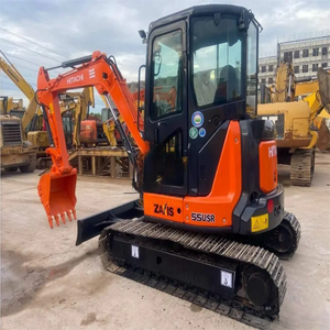 Hitachi ZX55 0, 19 m3 mini pelle sur chenilles d'occasion de 5 tonnes avec chenille en caoutchouc de bonne qualité - Product Image 5