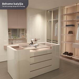 Behome mobili su misura per tutta la casa integrato Walk-in regina spogliatoio guardaroba per <span class=keywords><strong>camera</strong></span> da letto Open <span class=keywords><strong>TV</strong></span> Stand Design - Product Image 4
