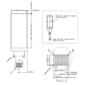 1.08インチ半透明半反射160*68 LS011B7DH03 Tft <span class=keywords><strong>Lcd</strong></span>スクリーンモジュールスマートウェアラブルウォッチ用 - Product Image 1