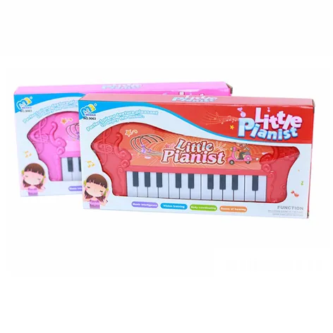Children Education Puzzle Musical Instrument Toys Mini Electric Organ Keyboard With Music 22 Keys Little Pianist Game For Kids