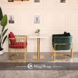 Juego de sillas de mesa comercial de fábrica de muebles de Guangzhou para cafetería, terraza, restaurante, sala de estar, Hotel, comedor, personalizable - Product Image 1