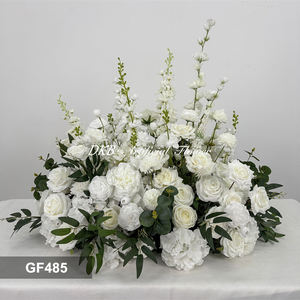 Alfombra de Pasillo para Boda de Rosas Blancas Artificiales de Seda Realista, Decoración de Pasillo de Alta Calidad - Product Image 3