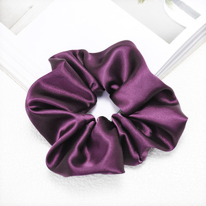 Fabriek Groothandel Heldere Satijn Grote 15Cm Haar <span class=keywords><strong>Scrunchies</strong></span> Voor Vrouwen 1 Pc Effen Elastische Haaraccessoires Decoratie Ornament - Product Image 6