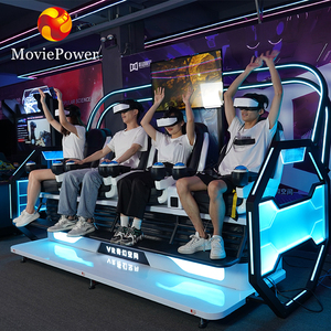 Simulateur de cinéma du jeu 9D VR de tir des joueurs VR de réalité virtuelle 4 de machine de chaise de montagnes russes de jeu de VR pour le parc d'attractions - Product Image 2