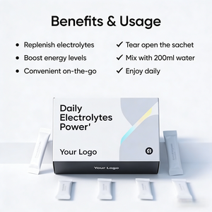 Electrolyte Powder <strong>Bulk</strong> Packets Boxed Sport Supplement for Adults with Potassium and <strong>Magnesium</strong> - Product Image 4