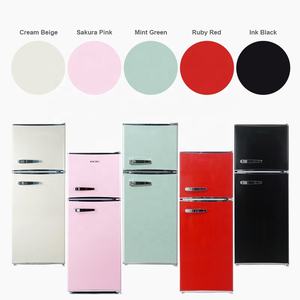 Réfrigérateur rétro de style ventage 116L MDFR120-RE refroidissement direct dégivrage réfrigérateur rétro à double porte pour usage domestique - Product Image 2