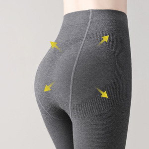 Collants noirs de <span class=keywords><strong>grande</strong></span> <span class=keywords><strong>taille</strong></span> doublés et épaissis en <span class=keywords><strong>polaire</strong></span> style printemps automne et hiver pour femmes - Product Image 4