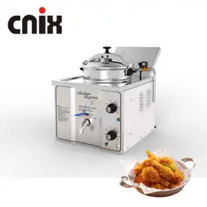 MDXZ-16 CNIX CE commercial deep fryer gas&electric counter top pressure fryer