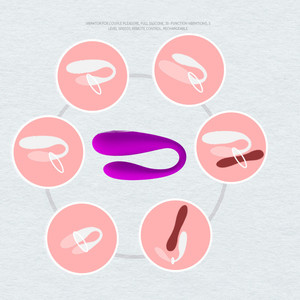 Vibrador Vaginal para Parejas Adultas Lootee FK-GZ018 con Spermicida, Control por Aplicación, 3 Velocidades, Forma de U para Mujeres - Product Image 3