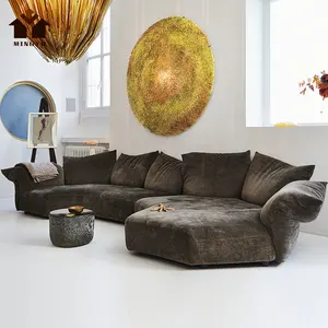 Special Design Antique Comfortable Sofa Chaise Lounge Easily Maintained Corner Couch Easy to Clean Combination Sofa Decoration