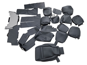 Housse de siège de voiture en cuir de remplacement complète sur mesure de qualité supérieure WING avec surpiqûres <span class=keywords><strong>diamant</strong></span>ées pour Toyota Land Cruiser 200 VX/GXR - Product Image 6