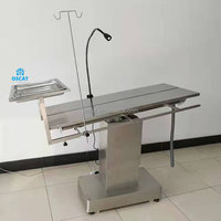 Table d'opération vétérinaire pliable murale OSCAT de haute qualité en acier inoxydable réutilisable pour le traitement des chiens et des animaux de compagnie