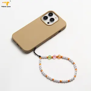 2024 New Custom Mobile Cell Protective Tpu Back Cover Case For Iphone 15 14 15 Pro Max Phone Case With Wrist Strap
