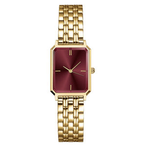 Destek özelleştirilmiş moda ve basit kadın kare saatler küçük kuvars hareketleri ile Ladys paslanmaz çelik saatler - Product Image 6