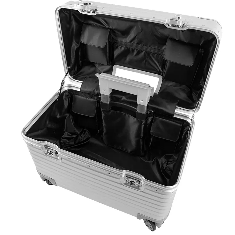 Valigia di nuovo design 100% materiale in alluminio per bagaglio a mano