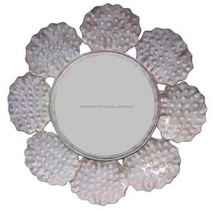 กระจกติดผนังตกแต่งบ้านแบบทันสมัยมีดีไซน์ใบกลมขนาดเล็ก - Product Image 4