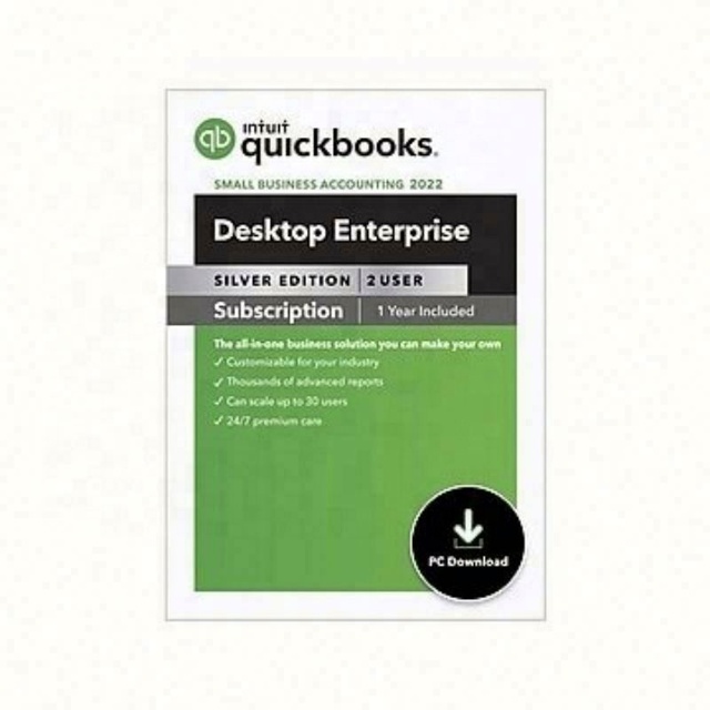 Intuit QuickBooks Enterprise Solutions 24.0 2024 US Desktop Version Lifetime Financial Accounting Software Email Delivery