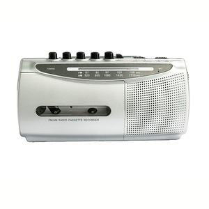 Retro Silver Cassette Recorder Player FM AM Radio Built-in <b>Speaker</b> Portable Walkman - Product Image 3