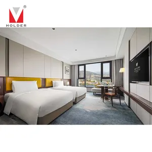 5 सितारा होटल फ़र्निचर होटल हाउस लकड़ी के असबाब बेडरूम सेट डीलक्स सूट निर्माता होटल बेडरूम फ़र्निचर सेट