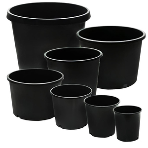 Chậu trồng cây nhựa đen hình vuông 2/3 gallon của nhà cung cấp đáng tin cậy - Product Image 2