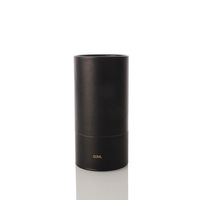 Flacon pulvérisateur de parfum LK Packaging 25ml 50ml, vide, en verre transparent, style rectangulaire classique, avec bouchon pompe noir et col en plastique