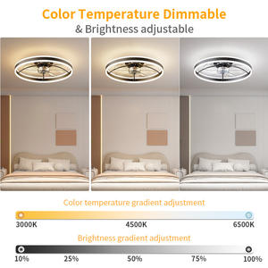 Intelligent Indoor <b>Ceiling</b> Fan with <b>LED</b> <b>Light</b>, 7 Blades, Quiet 6-Speed DC Motor, Dimmable, Remote & APP Control for <b>Bedroom</b> - Product Image 3