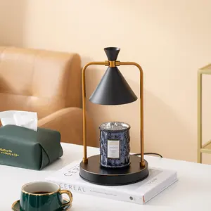 Aroma Incense Burner Mini Candle Warmer Lamp Black Matte Electric 110V 220V 35W Come with Halogen Bulb