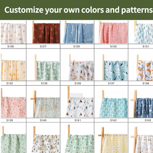 Logo personnalisé nouveau-né à tout-petit: emmailloter en mousseline de bambou 88x64cm confort adaptatif pour chaque utilisation de literie de <span class=keywords><strong>couverture</strong></span> de bébé en mousseline de scène - Product Image 4