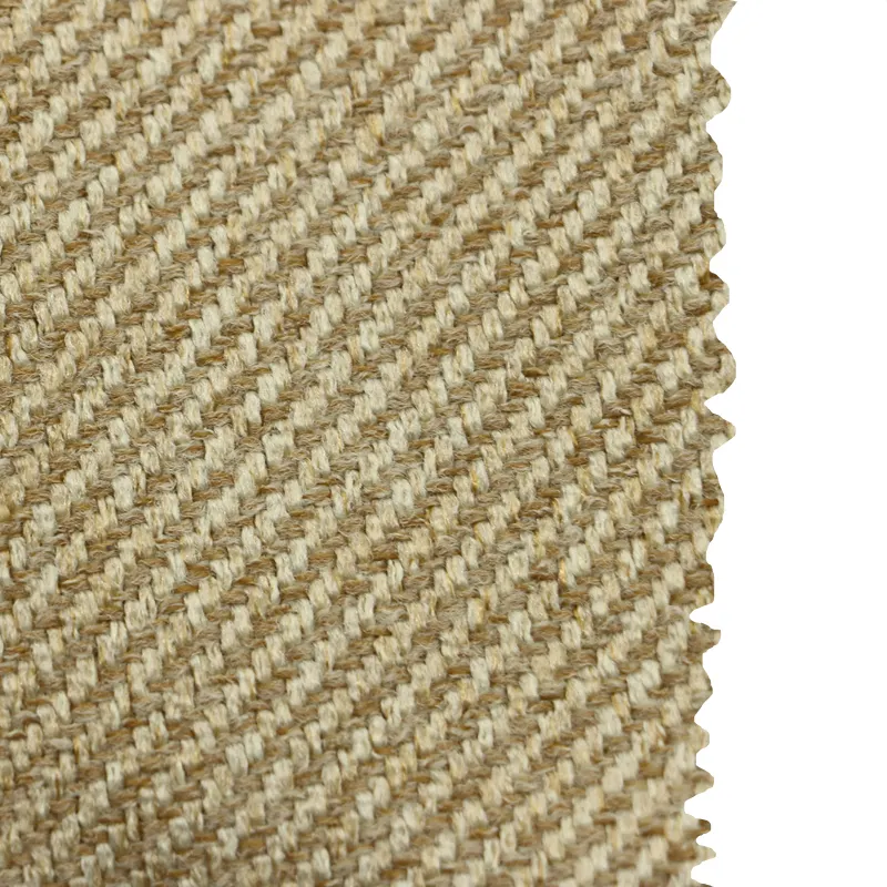 China hersteller großhandel heavy duty 100% polyester slub twill woven gedruckt leinen look wohnzimmer sofa polster stoff