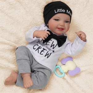 ตุ๊กตาเด็กเกิดใหม่ Babeside Quiet Reborn Baby <span class=keywords><strong>Leen</strong></span> ขนาด 20 นิ้ว สำหรับเด็กผู้หญิง ทำจากไวนิล แขนขาทำจากผ้าเนื้อนุ่ม ตัวทำจากผ้า สมจริง พร้อมเสียงหัวใจเต้น เสียงอ้ออ้อ และเสียงหายใจ - Product Image 1