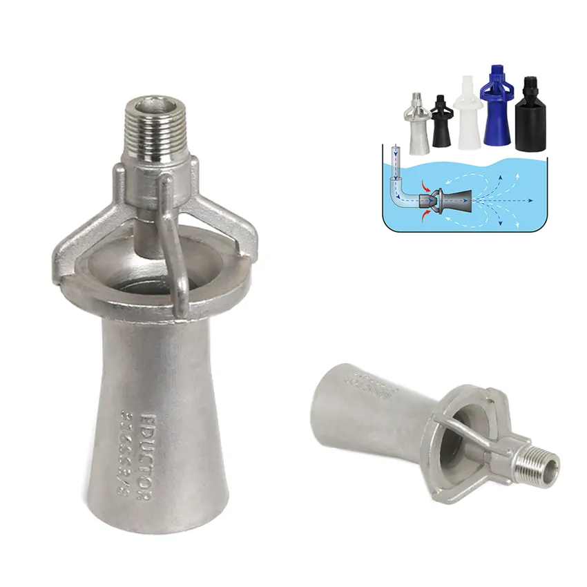 1.5 Inch 304SS Stainless Steel Venturi Eductor Mixing Nozzle