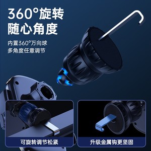 Car Phone Holder Air Vent Clip On Aluminum Alloy One Click Locking Universal For Car Navigation - Product Image 5