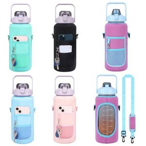Personalized Neoprene Drinking Water Bottle Carrier <b>Bag</b> Durable Custom Design Water Bottle <b>Bag</b> <b>Holder</b> With Strap - Product Image 1