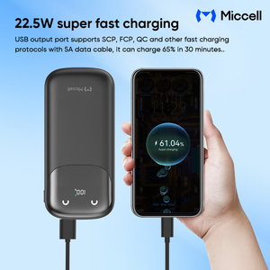 Power Bank Miccell 22.5W PD a Ricarica Rapida 20000mAh USB-C 3 Porte con Display LED, Caricabatterie Portatile per <span class=keywords><strong>Prodotti</strong></span> Smart - Product Image 2