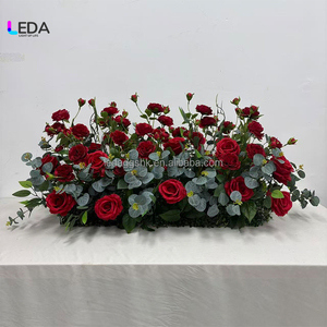 แผงดอกไม้โค้งสีแดง LEDA สำหรับตกแต่งงานแต่งงาน งานรับปริญญา ฮาโลวีน และอีสเตอร์  ช่อดอกไม้ประดิษฐ์ยอดนิยม - Product Image 6