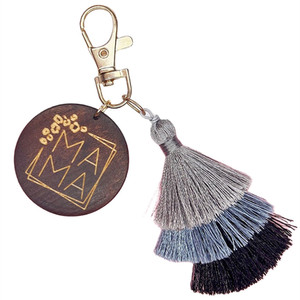Nouveau <span class=keywords><strong>Porte</strong></span>-clés Rond Créatif Alphabet MAMA 2026, Fait Main avec <span class=keywords><strong>Pompon</strong></span> en <span class=keywords><strong>Laine</strong></span>, Accessoire de Sac - Product Image 6