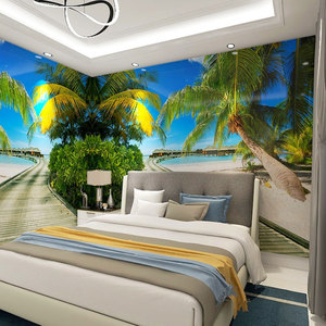 <span class=keywords><strong>Papier</strong></span> <span class=keywords><strong>Peint</strong></span> Mural Personnalisé de Toutes Tailles 3D Paysage Marin Paysage Cocotier Plage <span class=keywords><strong>Fresque</strong></span> Salon TV Canapé Chambre <span class=keywords><strong>Papier</strong></span> <span class=keywords><strong>Peint</strong></span> - Product Image 1