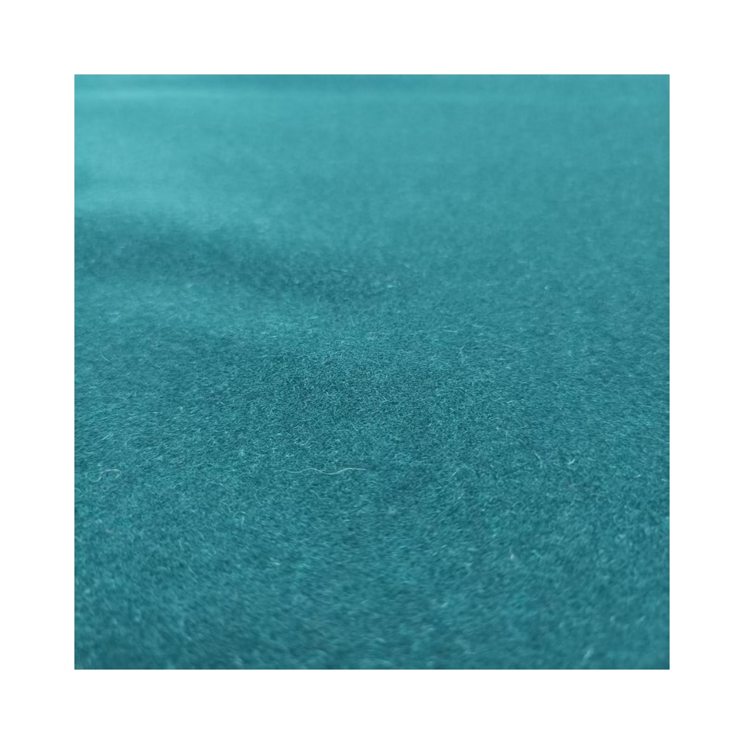 80% Wool Dark Green Flannel - Heavyweight Wool/Nylon Winter Fabric