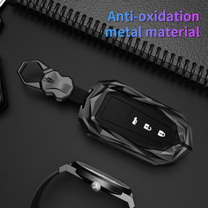 Funda de cuero con logotipo de coche personalizado para Toyota Aygo Yaris RAV4, Citroen C1, Peugeot 108, Camry, Corolla, accesorios - Product Image 5