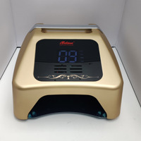 Lampe à ongles UV LED professionnelle personnalisée 2024, sans fil, rechargeable, avec ventilateur, pour deux mains