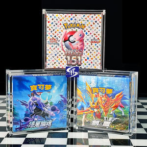 SYP UV résistance <span class=keywords><strong>Pokemon</strong></span> magasin Crad jeu Scarlet & Violet 151 grande boîte de rappel japonais acrylique 6mm étui avec couvercle magnétique - Product Image 4