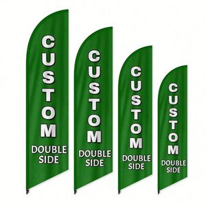 Banderas Publicitarias de Plumas de Poliéster Portátiles, Resistentes a las Arrugas, Impresas Digitalmente por Ambos Lados, Personalizadas de Fábrica - Product Image 1