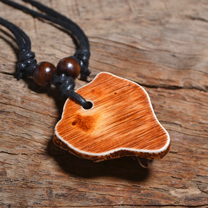 Collana da uomo FX004 in stile punk vintage con ciondolo a testa di <span class=keywords><strong>lupo</strong></span>, gioiello retrò con ciondolo, amuleto in finta osso di yak, regalo per feste - Product Image 4