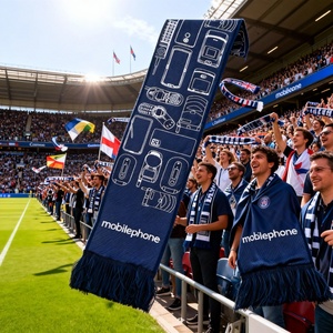 定制亚克力长款男士纺织足球俱乐部运动欧洲工厂啦啦队围巾俱乐部锦标赛全国足球 - Product Image 3