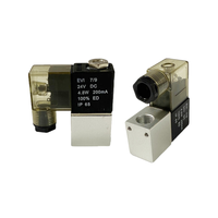 Vanne solénoïde électrique pneumatique en aluminium 1/4'' 12V CC 2 voies 2V025-08 normalement fermée à réponse rapide pour air, gaz, eau