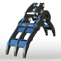 Grappin hydraulique rotatif pour la manutention de métaux usagés, compatible avec les excavatrices de 20-30 tonnes, disponible en version OEM pour engins de chantier.