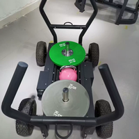 Sled Hrx Commercial Robuste pour Entraînement Fonctionnel sur Gazon Hrx, Équipement de Gymnastique, Machine de Musculation en Acier pour Poussée et Traction